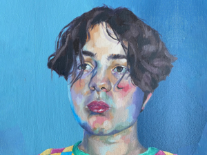 portrait drawing of a teenage boy