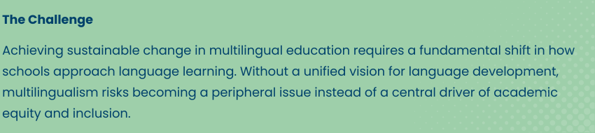 EAL Challenges: Lack of staff buy-in