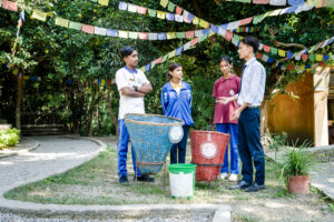 Student recycling programme at Kopila Valley